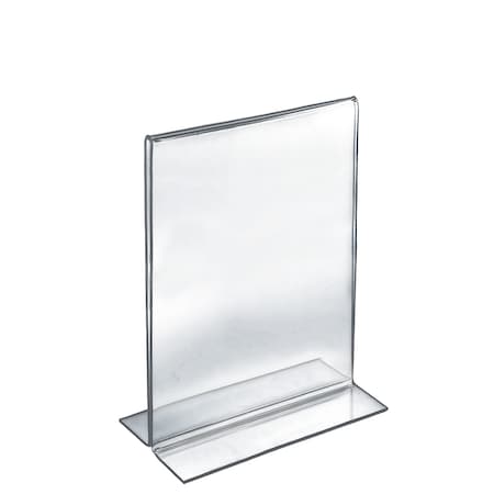 Azar Displays 8.5"W x 14"H Double-Foot Two Sided Sign Holder, PK10 152706
